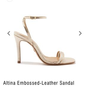 Schutz Altina Gold Heel 7.5